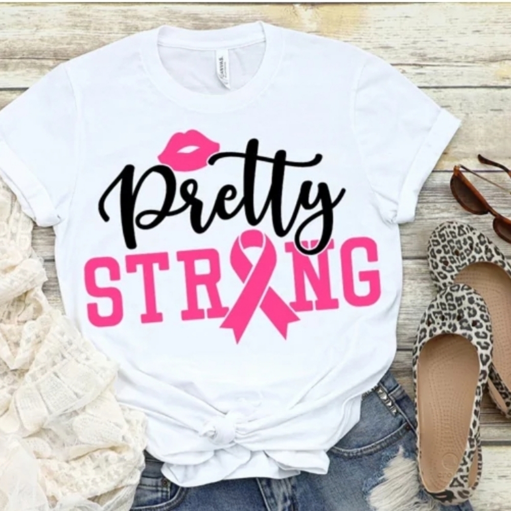 Pretty STRONG Breast Cancer Awareness t-shirt!
